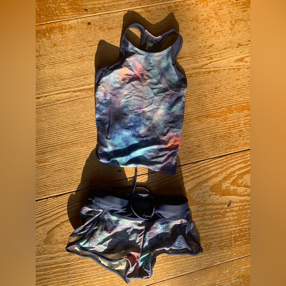 Big Girls, Athleta swim top and bottoms size M/8-10